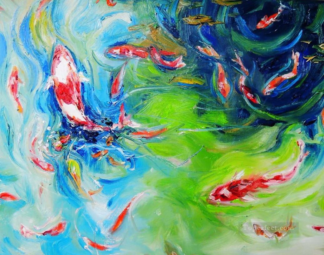 the fish family 2 Oil Paintings